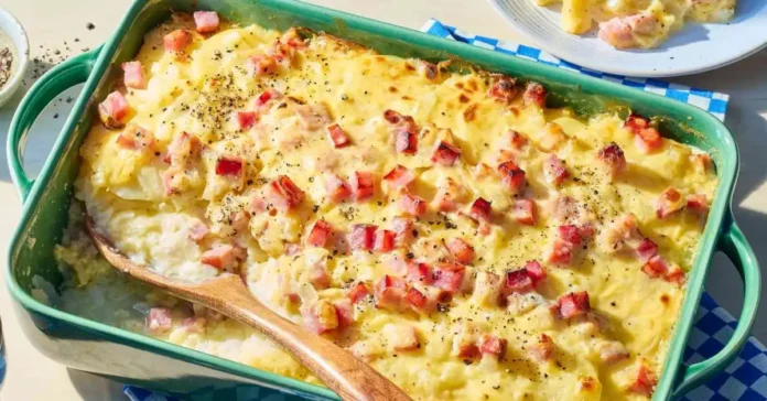 Au Gratin Potato Casserole Recipe with Ham