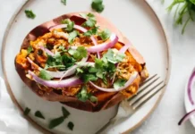 BBQ Chicken Stuffed Sweet Potatoes BBQ Chicken Stuffed Sweet Potatoes