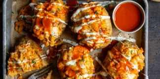 Buffalo Chicken Stuffed Potatoes Buffalo Chicken Stuffed Potatoes