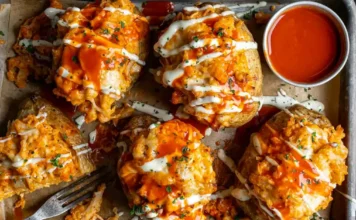 Buffalo Chicken Stuffed Potatoes Buffalo Chicken Stuffed Potatoes