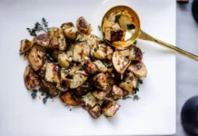 Crispy Parmesan Truffle Smashed Potatoes Crispy Parmesan Truffle Smashed Potatoes