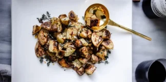 Crispy Parmesan Truffle Smashed Potatoes Crispy Parmesan Truffle Smashed Potatoes