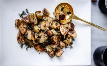 Crispy Parmesan Truffle Smashed Potatoes Crispy Parmesan Truffle Smashed Potatoes