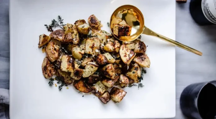 Crispy Parmesan Truffle Smashed Potatoes Crispy Parmesan Truffle Smashed Potatoes