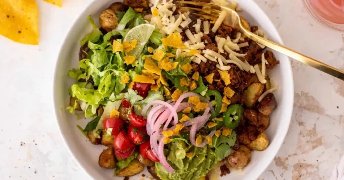 Crispy Potato Taco Bowl