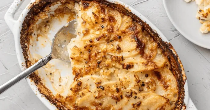 Garlic Parmesan Scalloped Potatoes