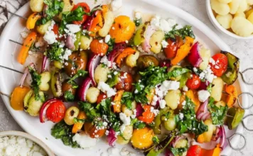 Rainbow Grilled Gnocchi Skewers: Colorful Vegetarian Bites Rainbow Grilled Gnocchi Skewers