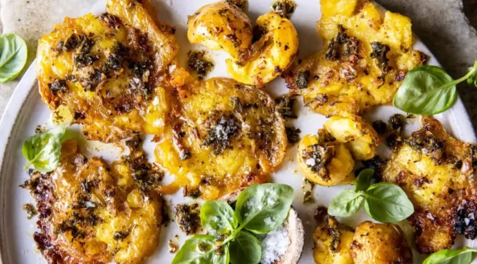 Roasted Garlic Butter Smashed Potatoes Roasted Garlic Butter Smashed Potatoes