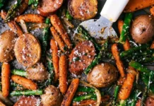 Sheet Pan Sausage And Potatoes Sheet Pan Sausage And Potatoes