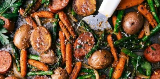 Sheet Pan Sausage And Potatoes Sheet Pan Sausage And Potatoes