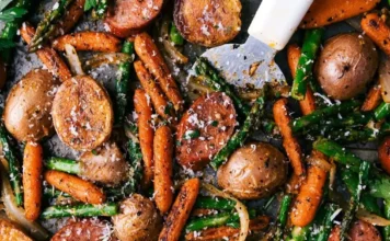 Sheet Pan Sausage And Potatoes Sheet Pan Sausage And Potatoes