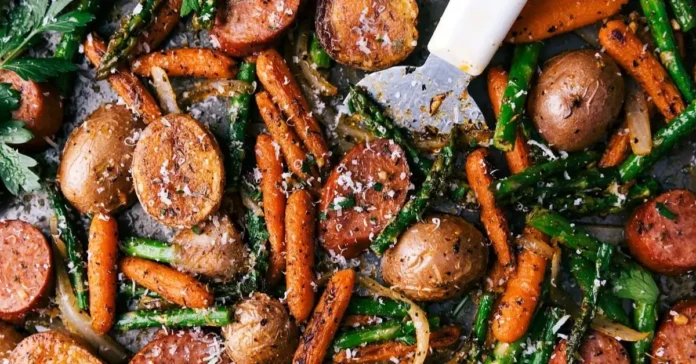 Sheet Pan Sausage And Potatoes