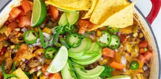 Skillet Loaded Taco Potato Chip Nachos Skillet Loaded Taco Potato Chip Nachos