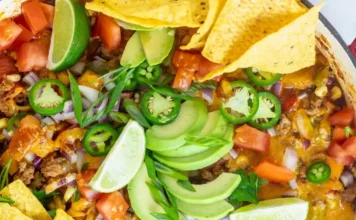 Skillet Loaded Taco Potato Chip Nachos Skillet Loaded Taco Potato Chip Nachos