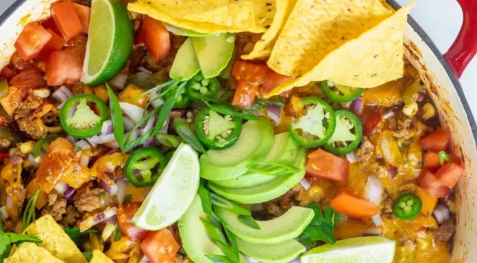 Skillet Loaded Taco Potato Chip Nachos Skillet Loaded Taco Potato Chip Nachos