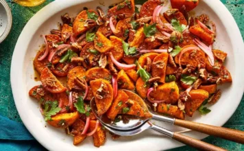 Spicy-Sweet Roasted Sweet Potatoes Spicy-Sweet Roasted Sweet Potatoes