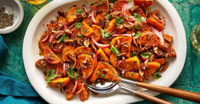 Spicy-Sweet Roasted Sweet Potatoes