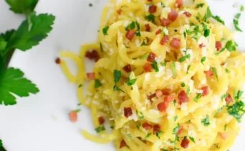 Spiralized Potato Carbonara Spiralized Potato Carbonara