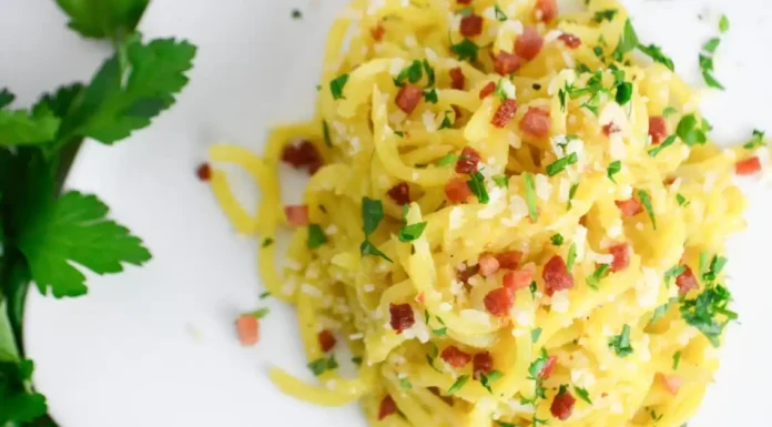 Spiralized Potato Carbonara Spiralized Potato Carbonara